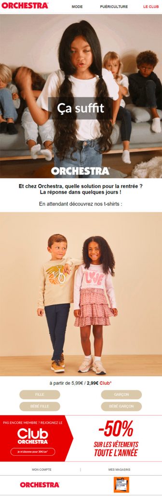 Orchestra - newsletter rentrée