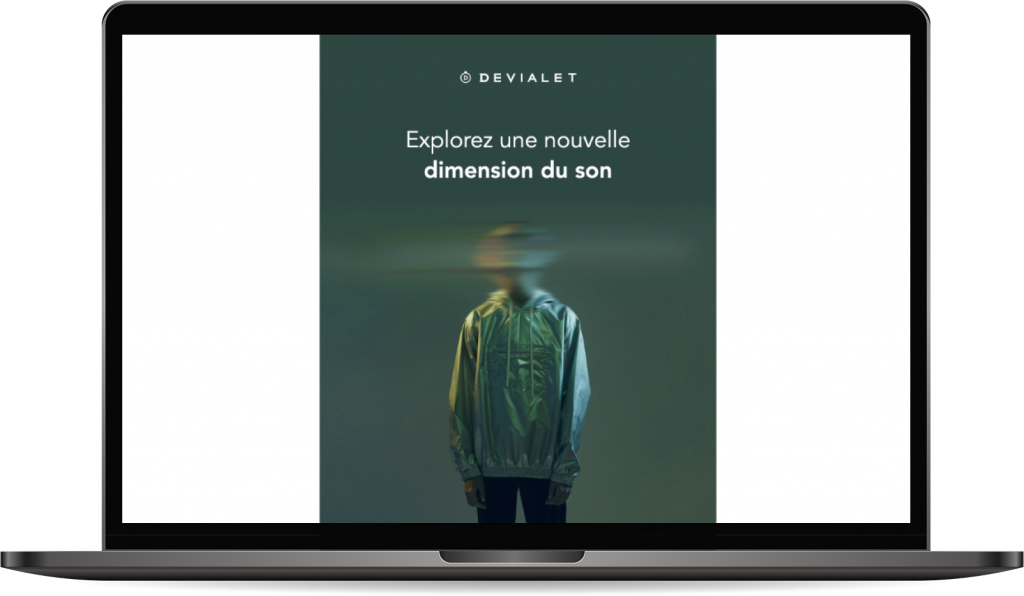 Présentation univers Devialet dans emails de bienvenue