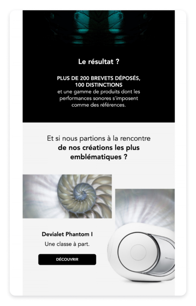 Welcome Email by Devialet 2